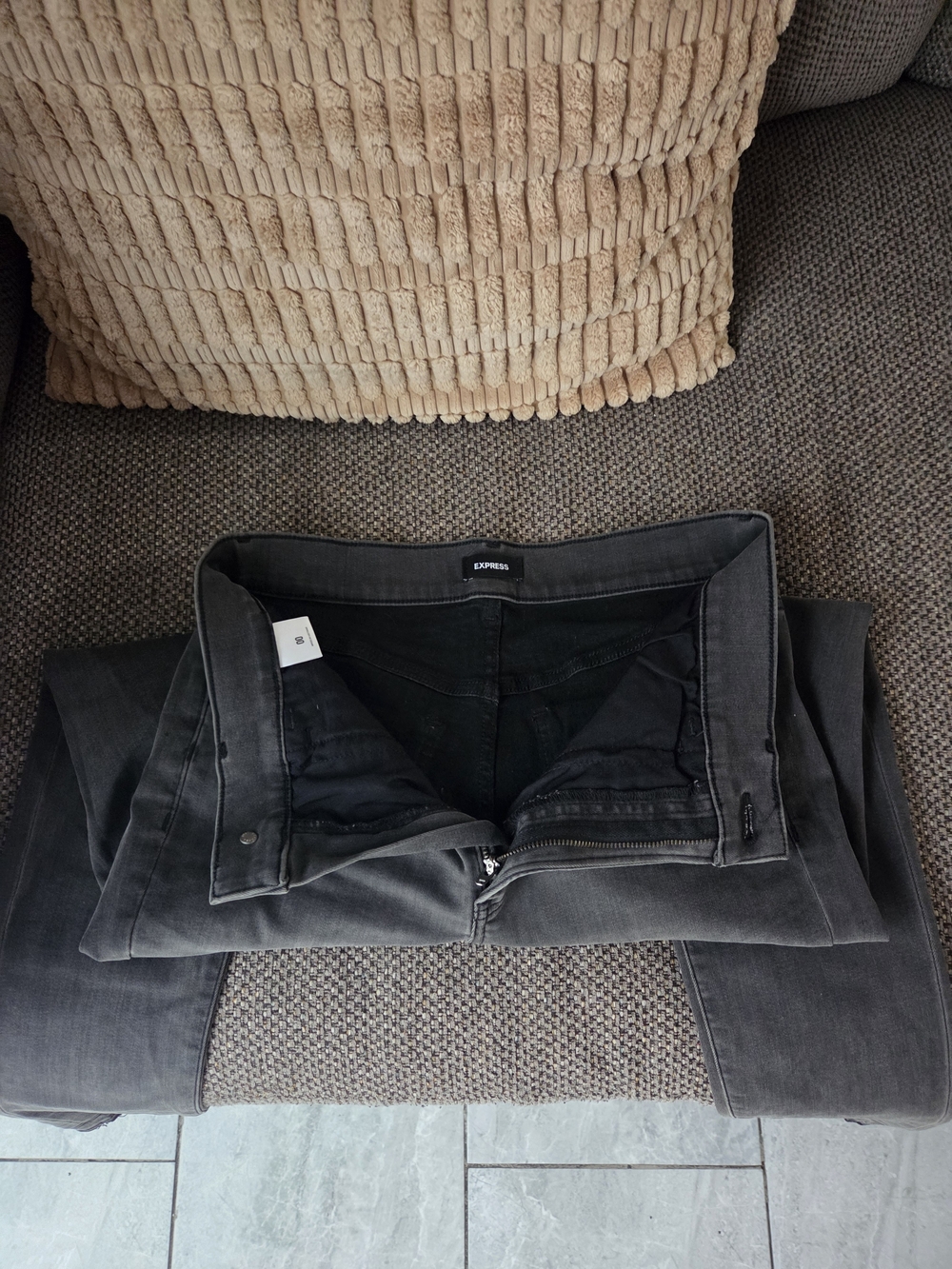 Express Dark Gray Jeans - Slim Fit